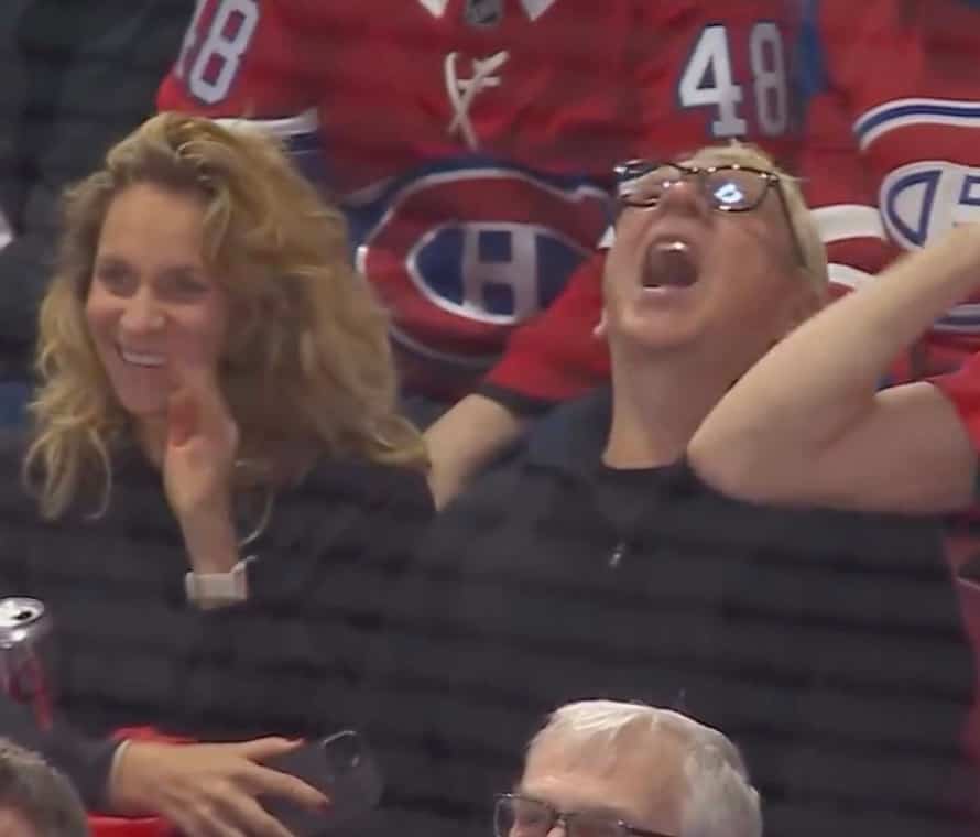 Léane Labrèche-Dor et son père connu étaient à la joute de gouret de jeudi soir