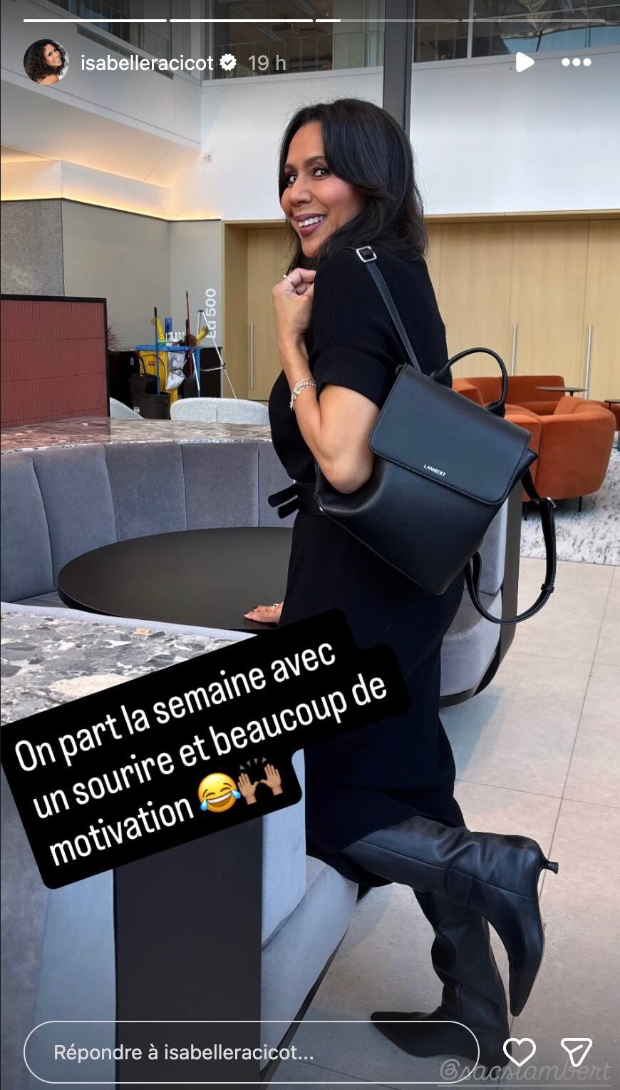 Isabelle Racicot complète son look avec ce magnifique accessoire d'une ...