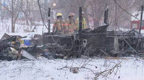Incendie dans un campement d&rsquo;itin&eacute;rants &agrave; Longueuil