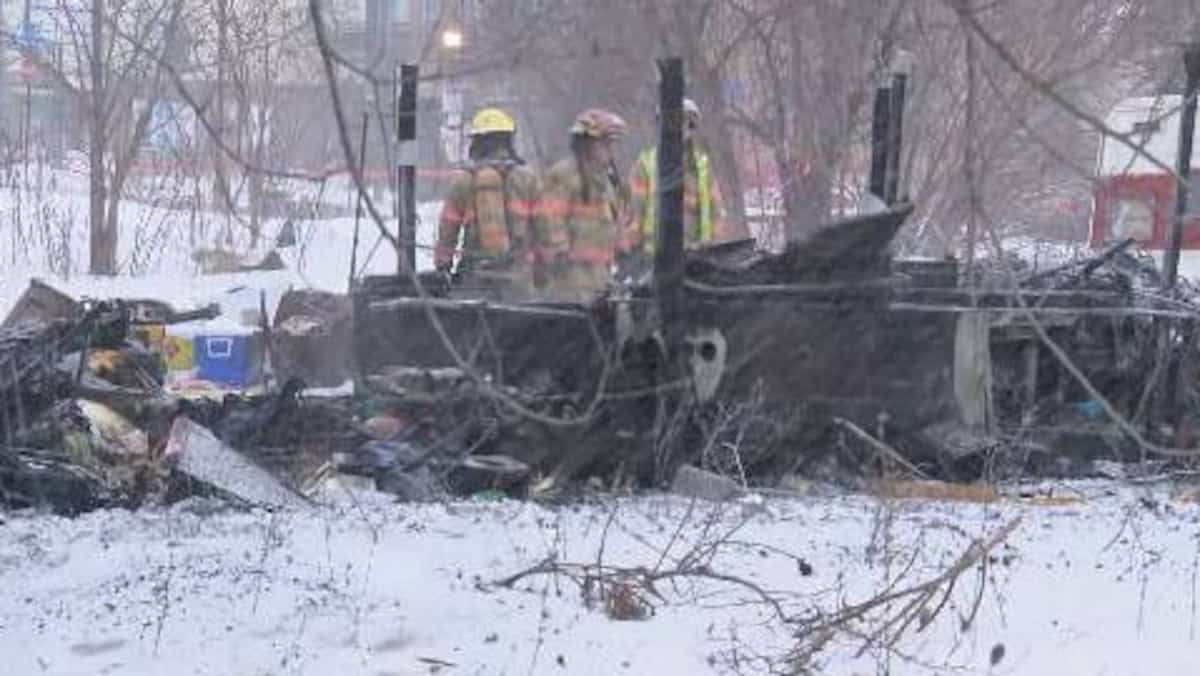 Incendie dans un campement d’itinérants à Longueuil
