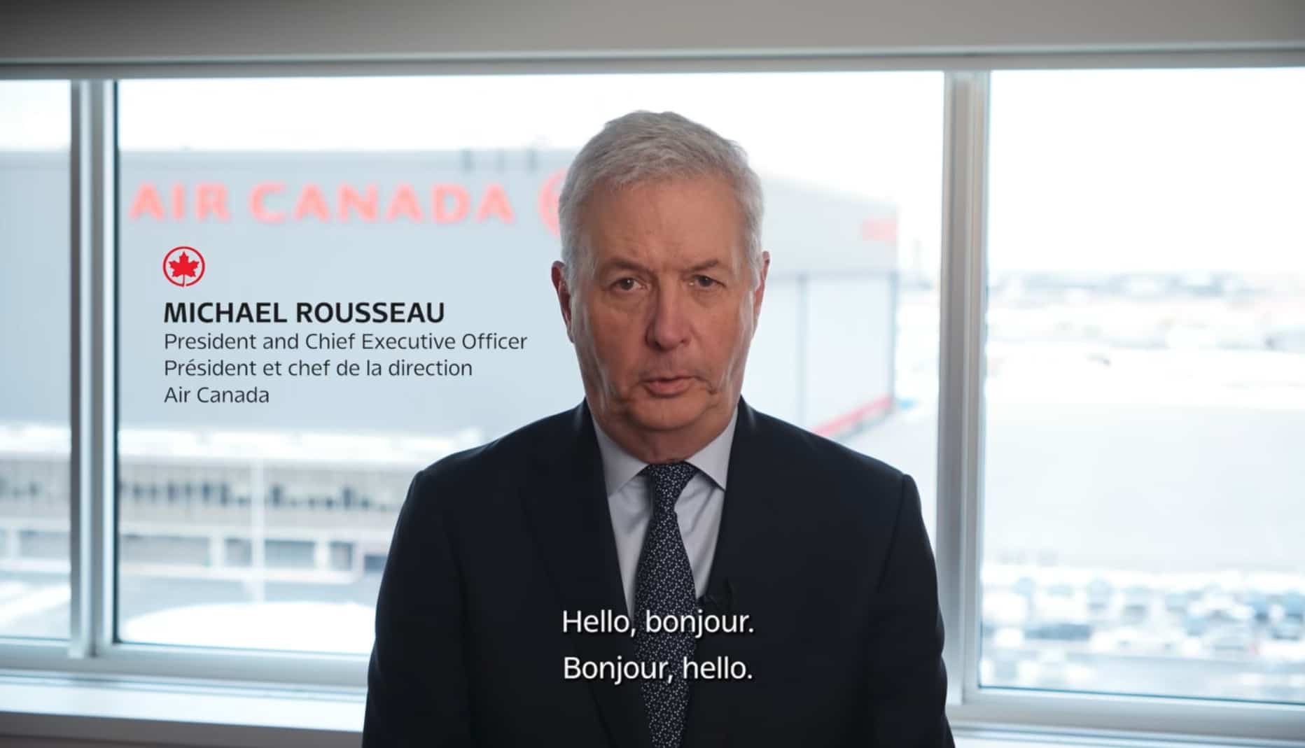 Air Canada: le message unilingue anglo de Michael Rousseau ne passe pas