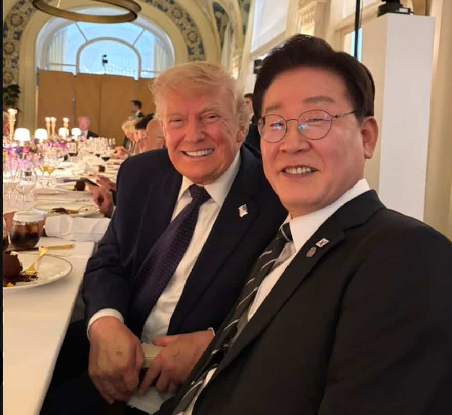 Le président sud-coréen évoque la «promesse» d'une partie de golf avec Donald Trump après le G7