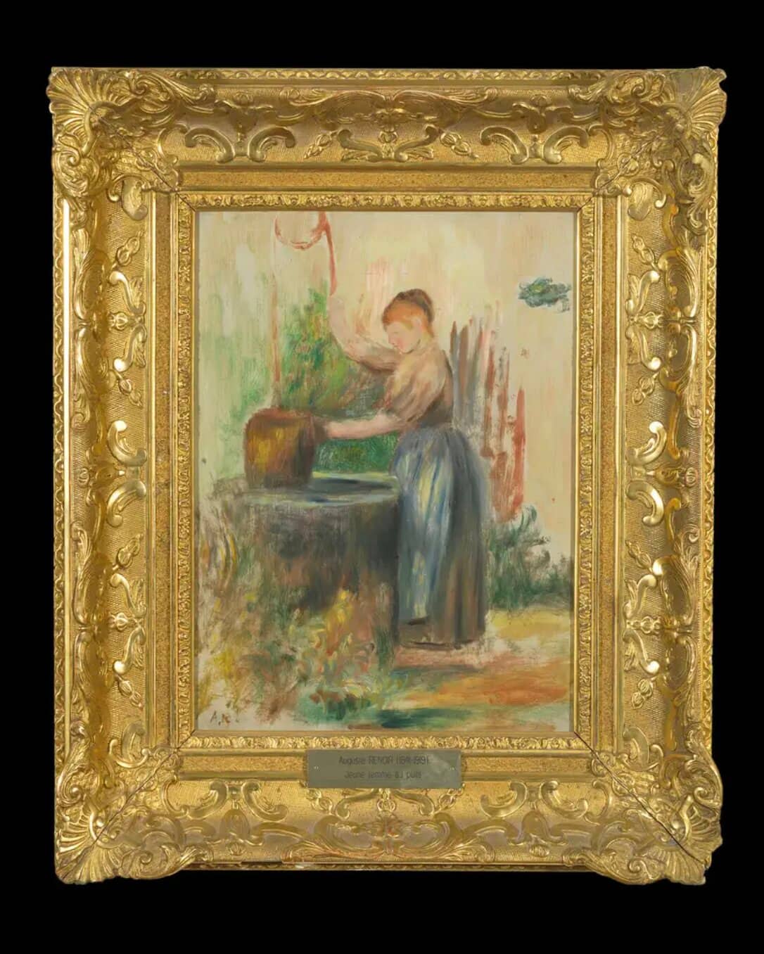 Le tableau «Jeune femme au puits» réalisé vers 1886 par le peintre français Auguste Renoir est toujours cherché par les autorités policières dans le sud de la France