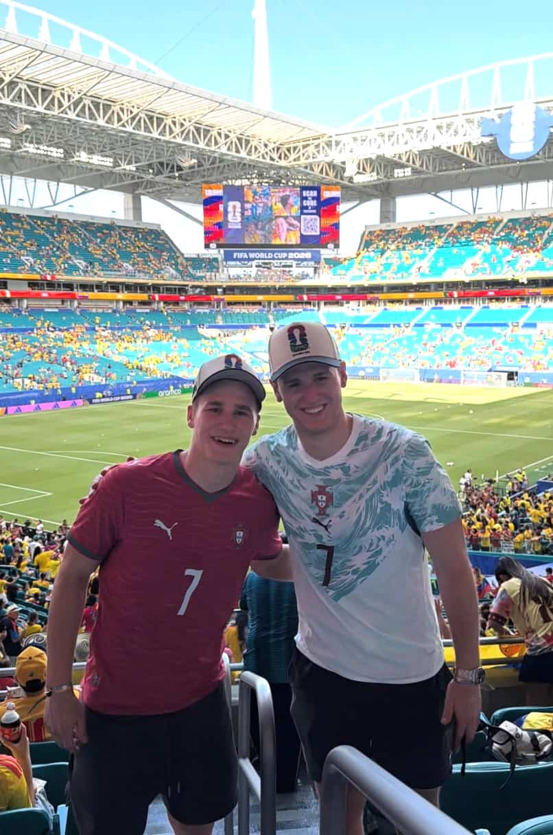 Ivan Demidov et Jakub Dobes sont allés à Miami, à la fin juin, afin d’assister à un match de la Coupe du monde impliquant Cristiano Ronaldo.