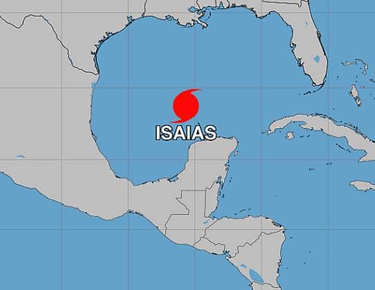 «Isaias» devient un ouragan, le premier de la saison dans l'Atlantique