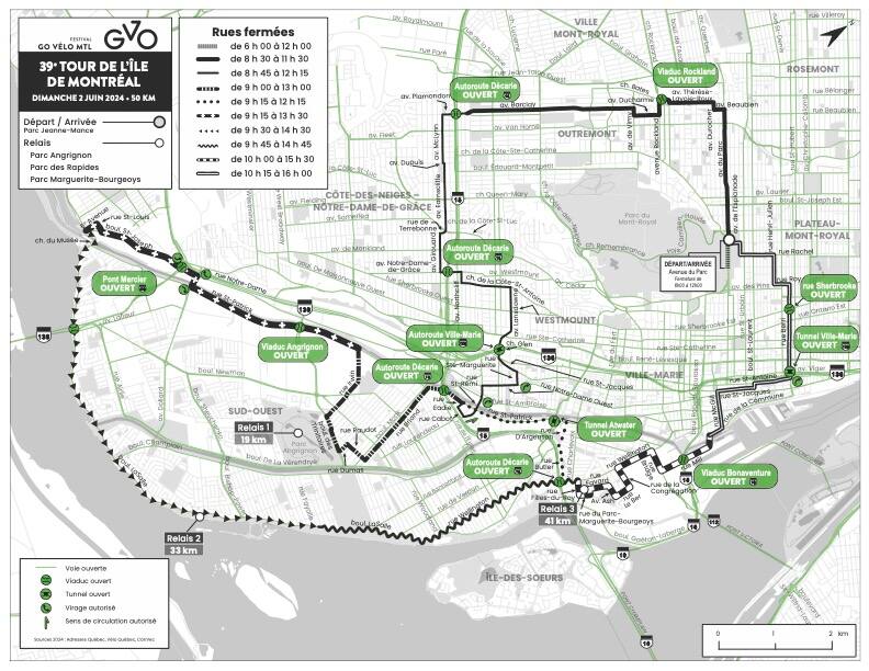Tour de l’Île de Montréal: automobilistes, planifiez vos déplacements | JDM