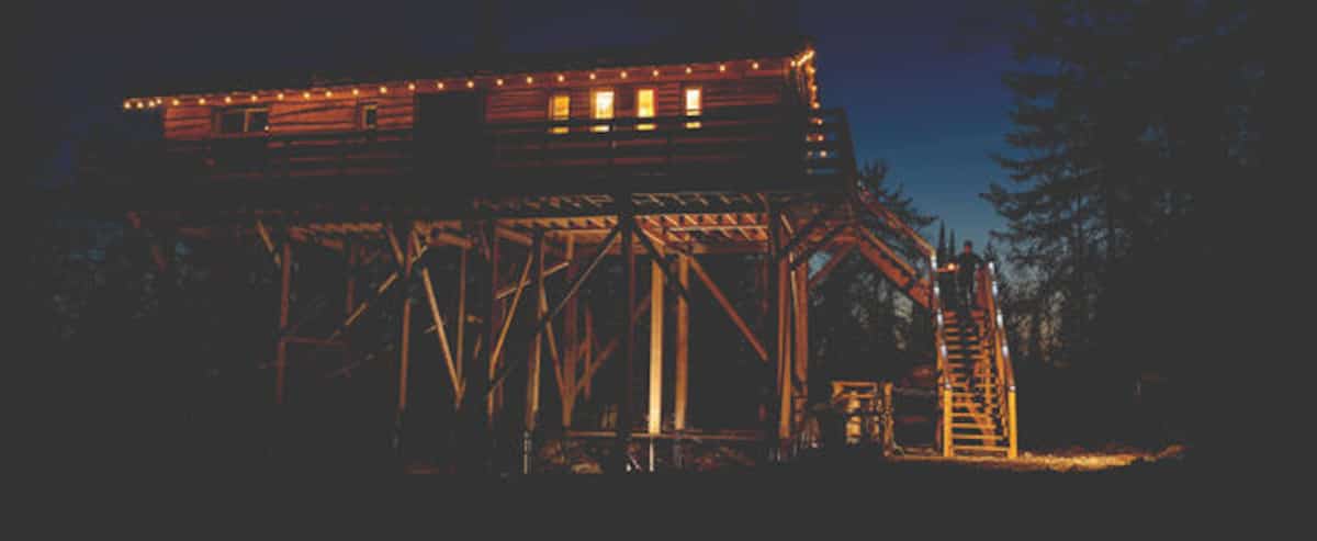 Une cabane sur pilotis géante à louer en famille ou en groupe