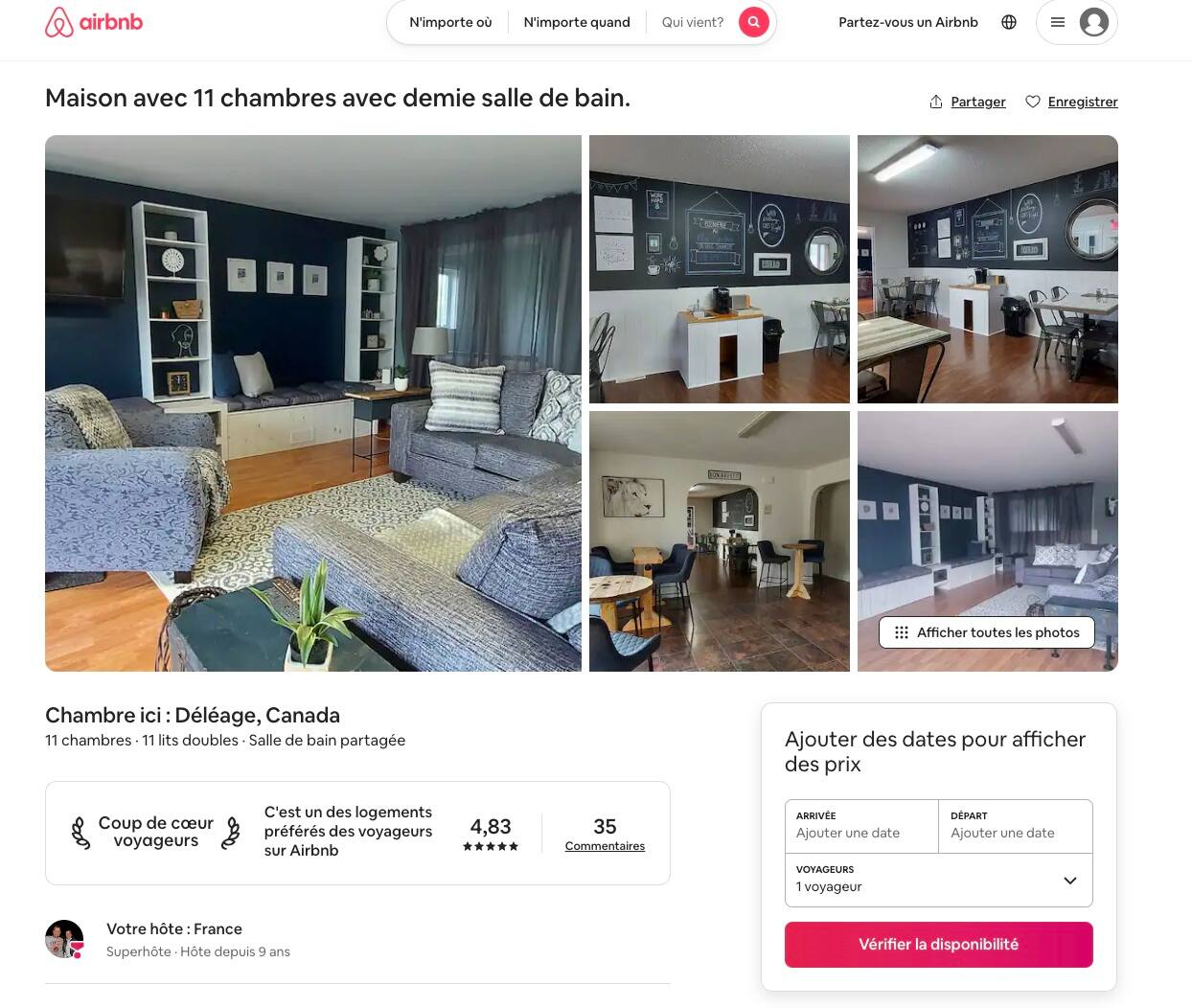 Retrato de la quebequense France Boisvenue, que acudió al Tribunal Superior para impugnar una multa de Revenu Québec por su chalet en Maniwaki, que en ese momento se anunciaba sin número CITQ.