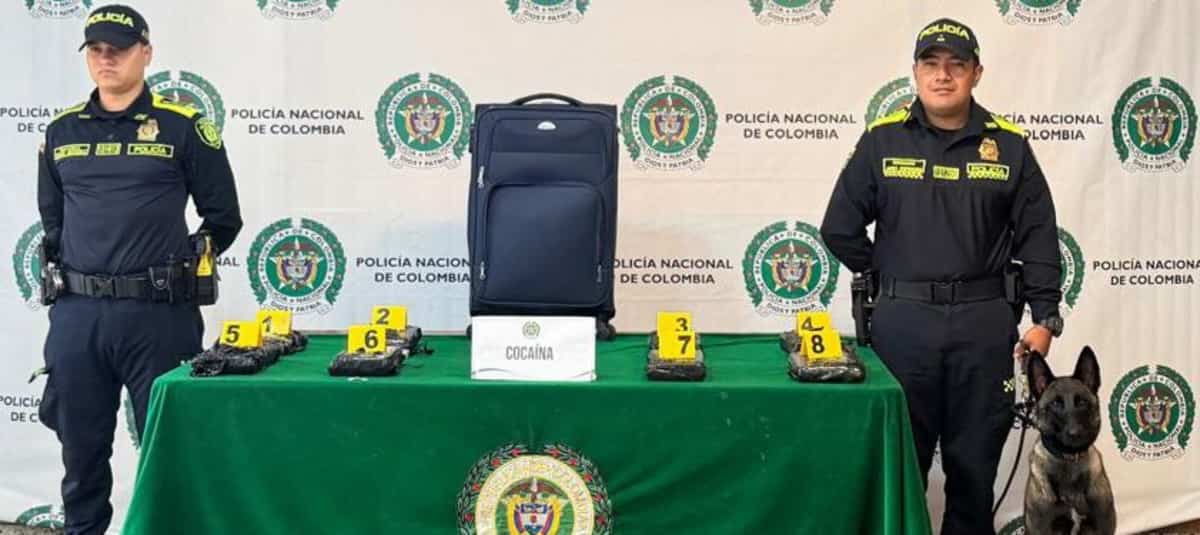 Destin&eacute;e au Canada, une valise contenant plus de 8 kilos de coke est intercept&eacute;e en Colombie