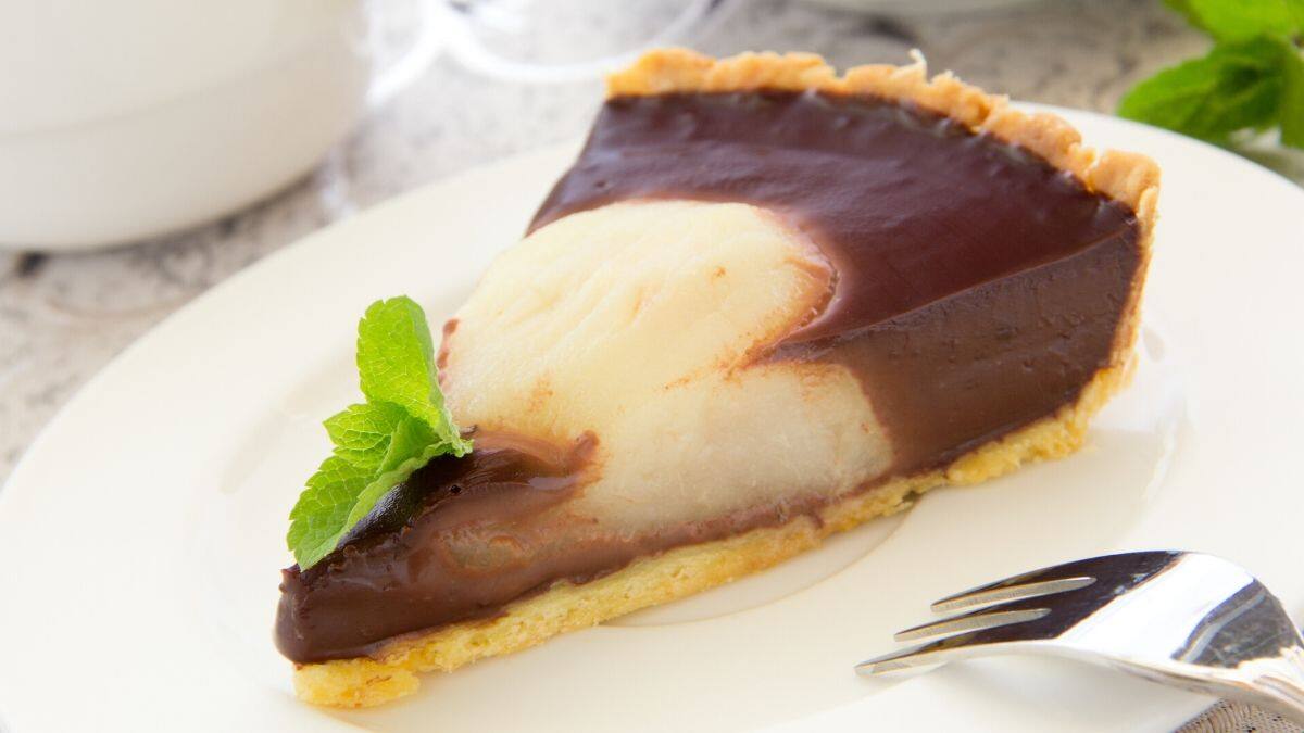 Tarte poire et chocolat