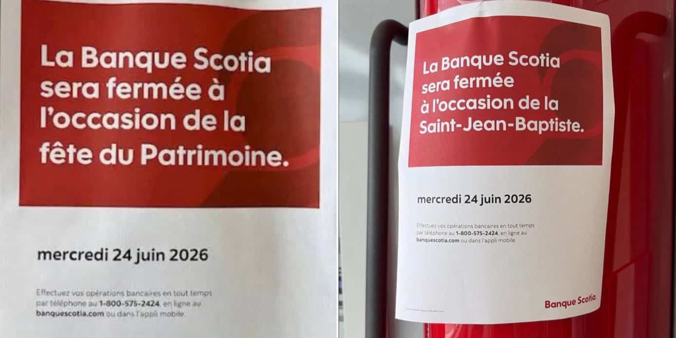 La banque a ensuite corrigé son erreur.