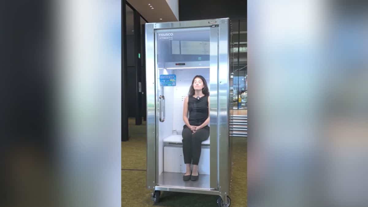 ON VIDEO | Fridges for humans to combat the heat in Japan ON VIDEO | Fridges for humans to combat the heat in Japan
