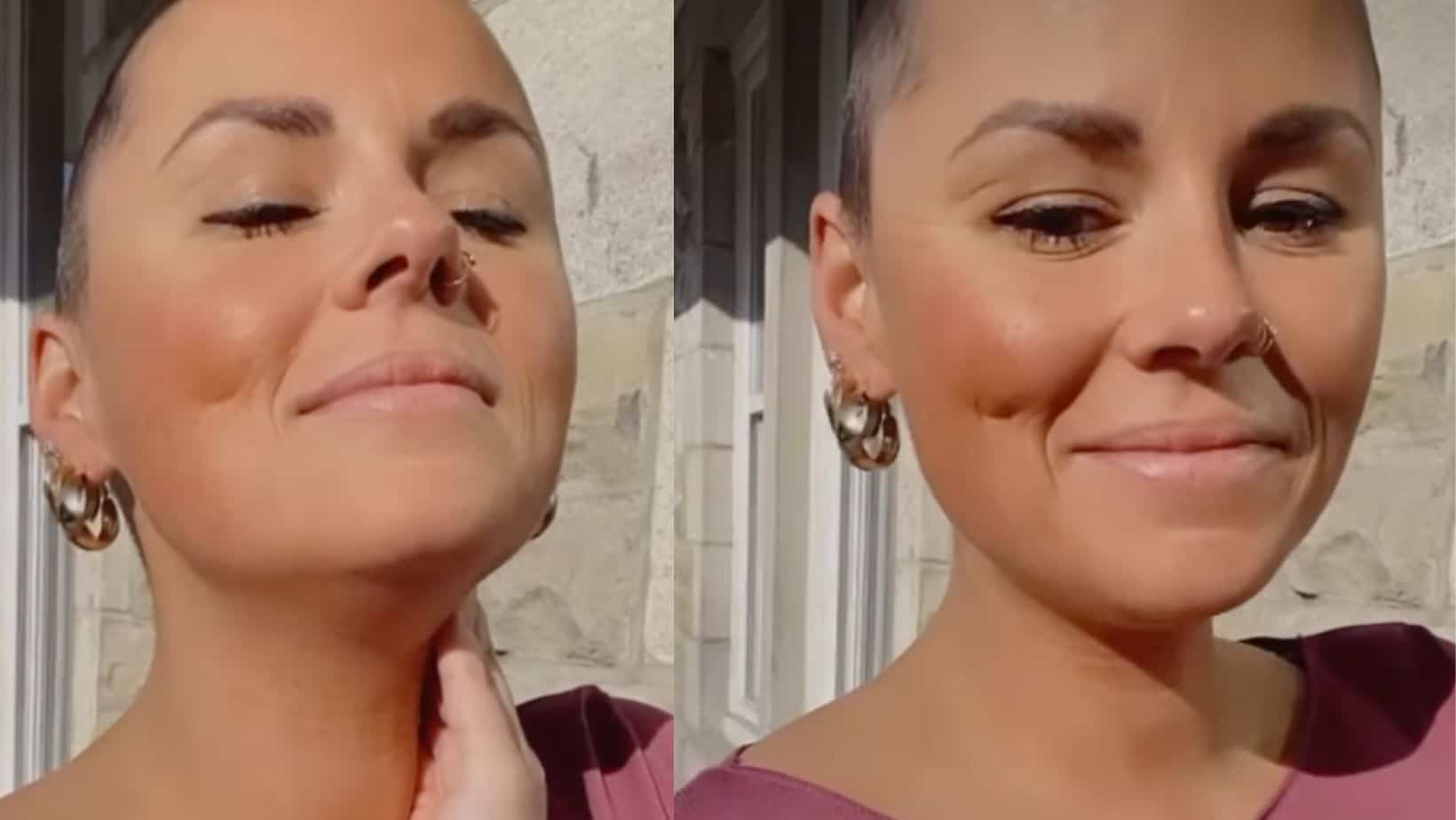 Elle a pris la décision de raser ses cheveux