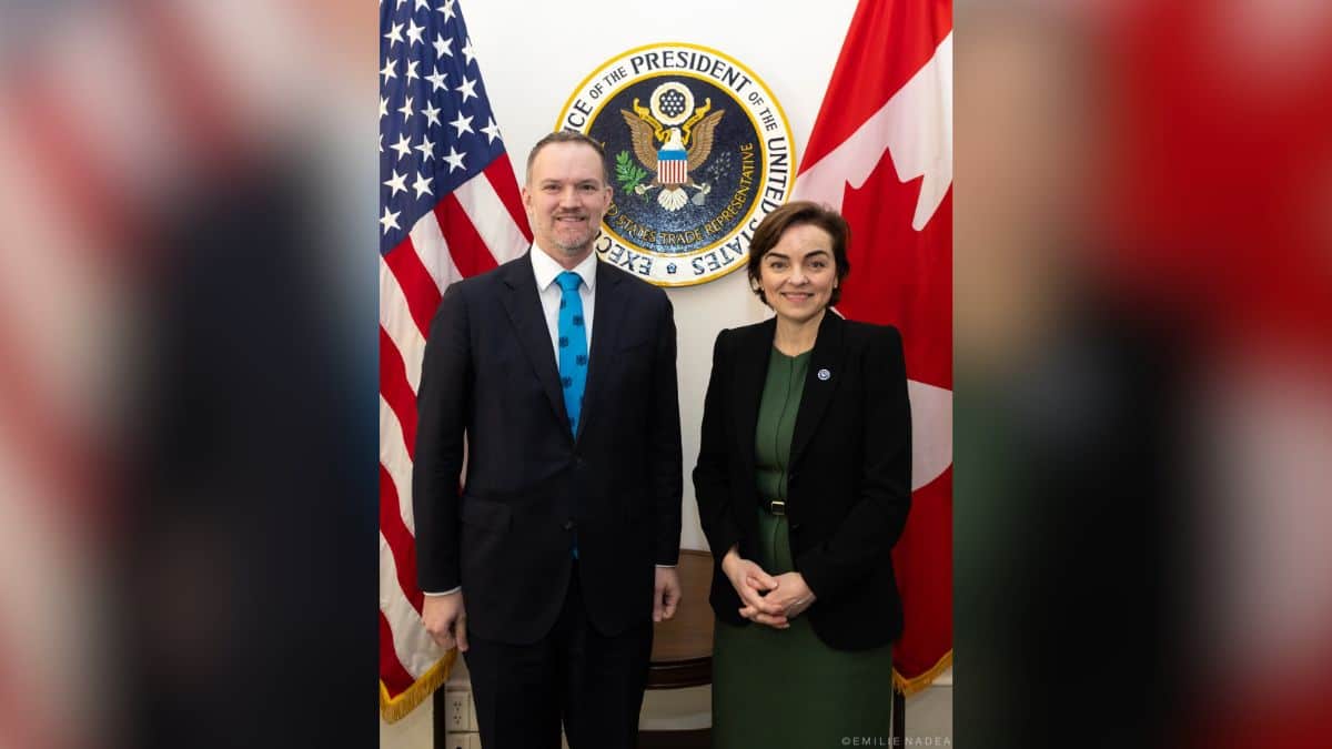Christine Fréchette rencontre le responsable américain chargé de la révision de l'ACÉUM