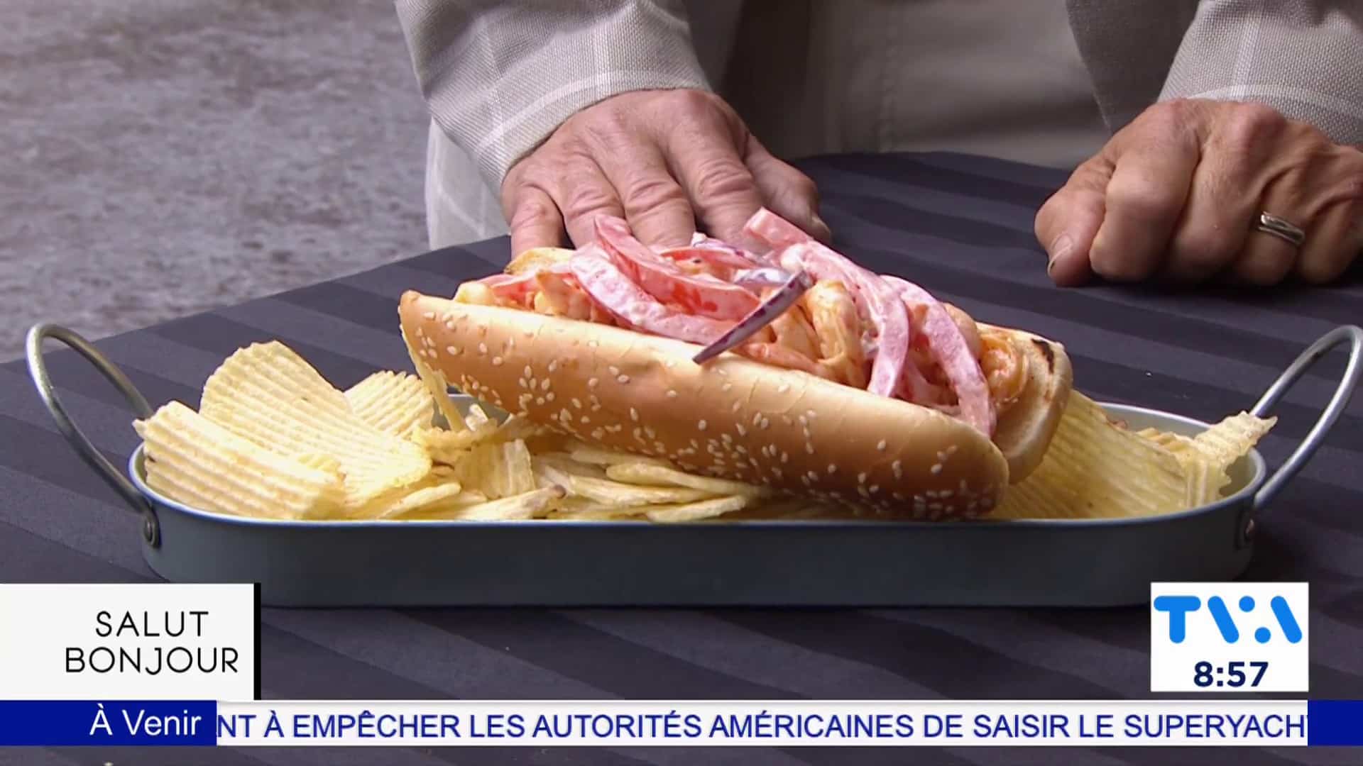 PO’BOY DE CREVETTES A LA CAJUN AU BBQ