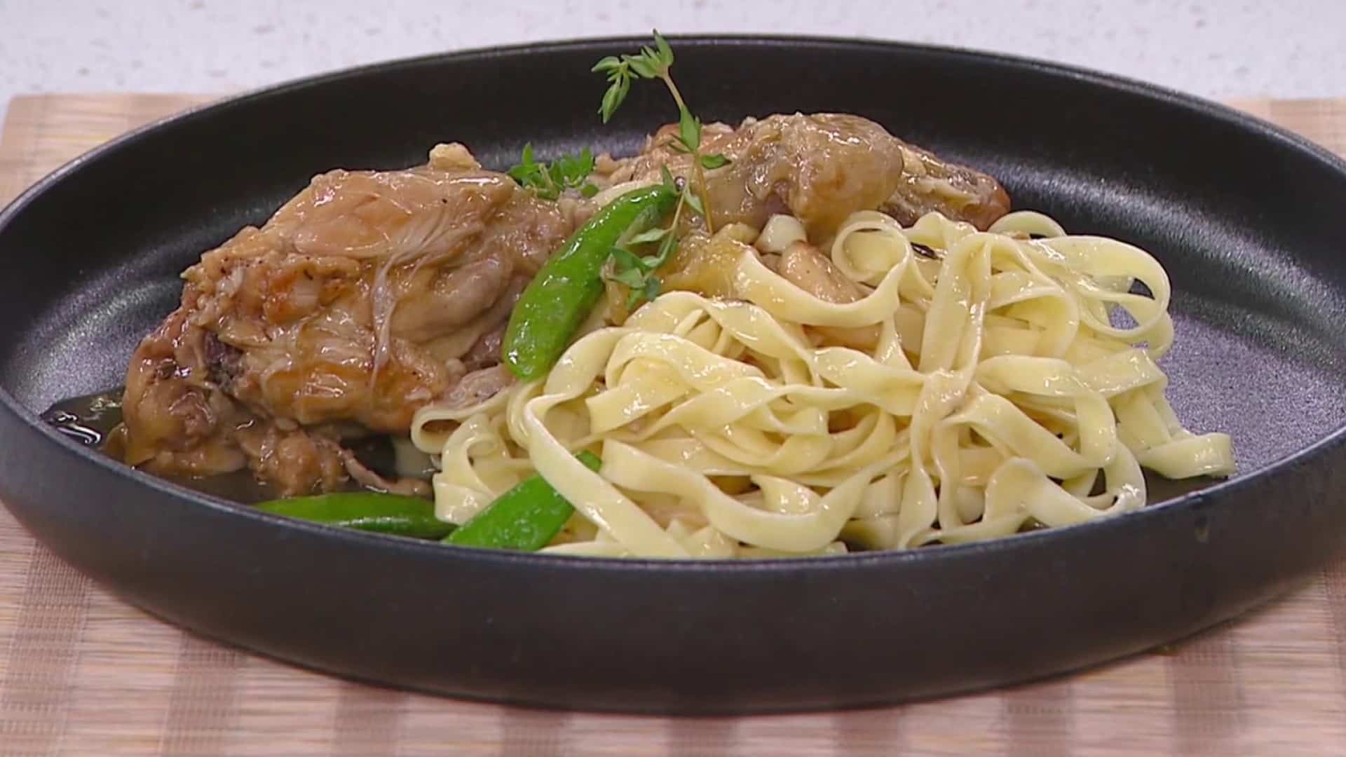 Cuisses de volaille braisées au miel 