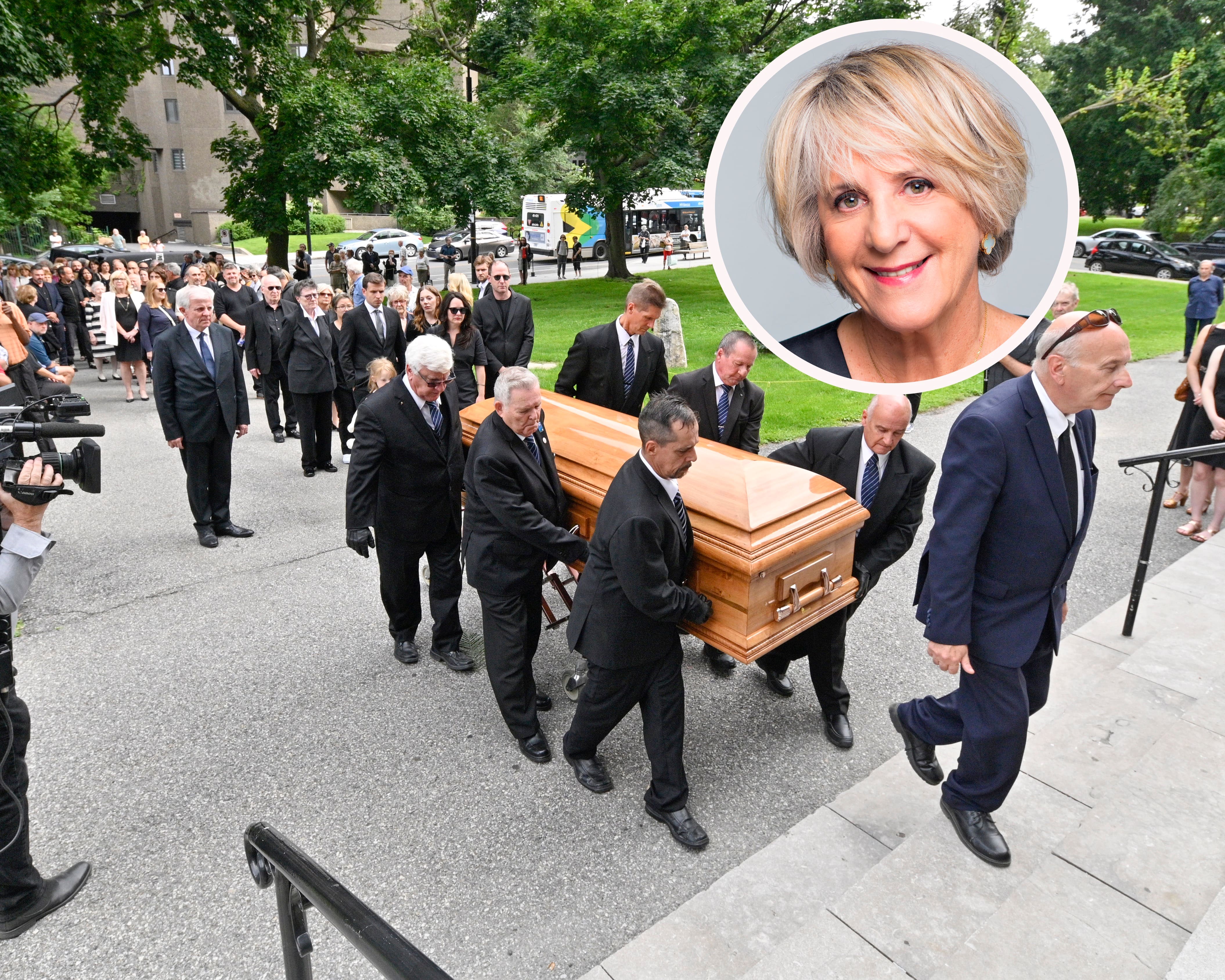 [EN IMAGES] Du soleil et des hommages aux funérailles de Denise Bombardier TVA Nouvelles