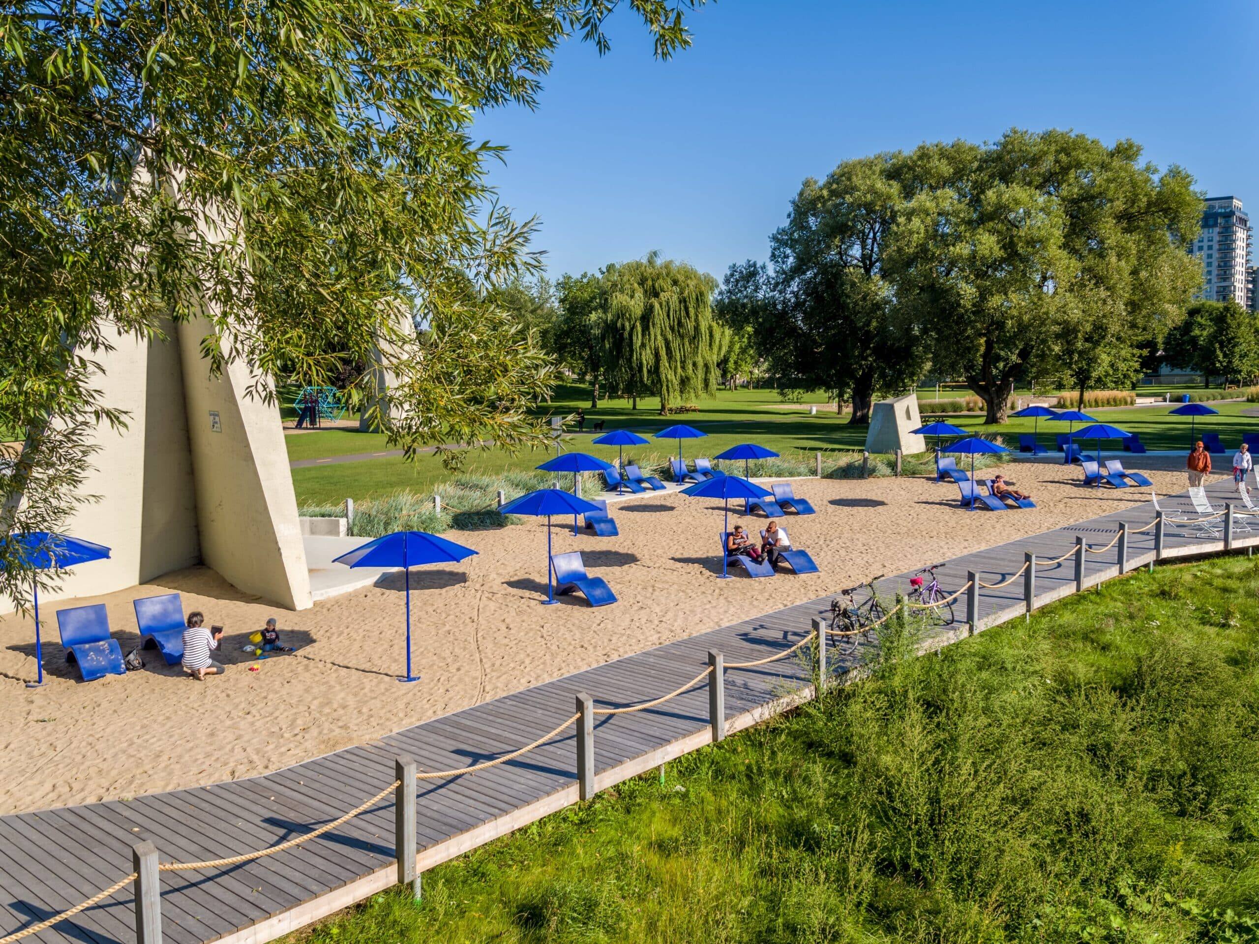 Une plage urbaine à moins d'1h de Montréal