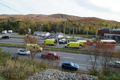 Muere un octogenario en una violenta colisión en la A-15 en las Laurentinas