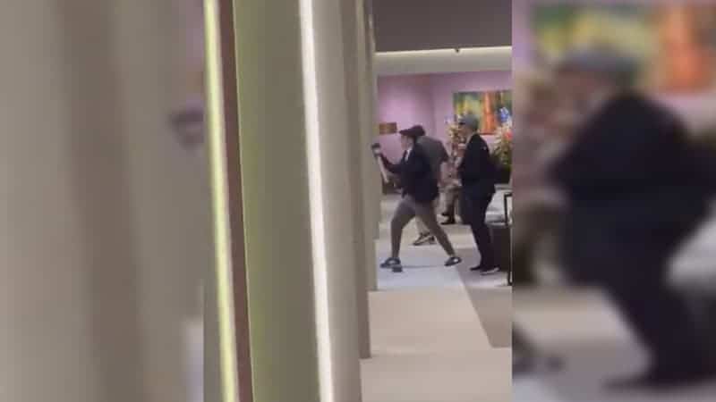 EN VID&Eacute;O | Vol spectaculaire au salon d'art et d'antiquit&eacute;s de Maastricht