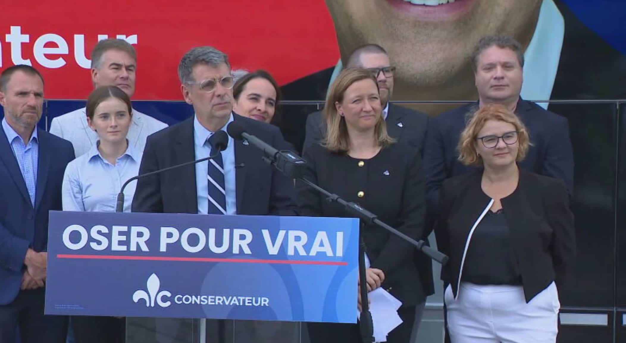 Éric Duhaime lance sa campagne: Christine Fréchette accusée d’instrumentaliser la crise