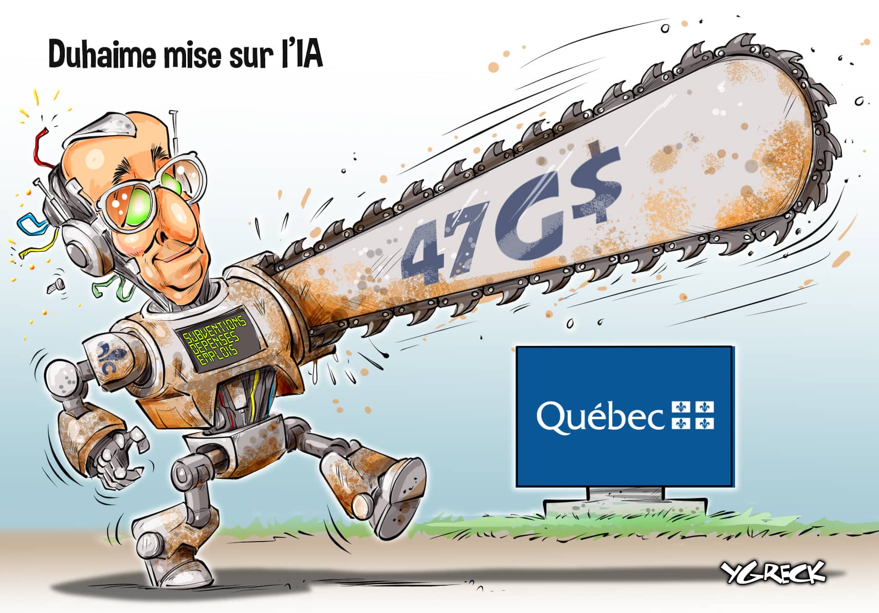 La caricature d'Ygreck