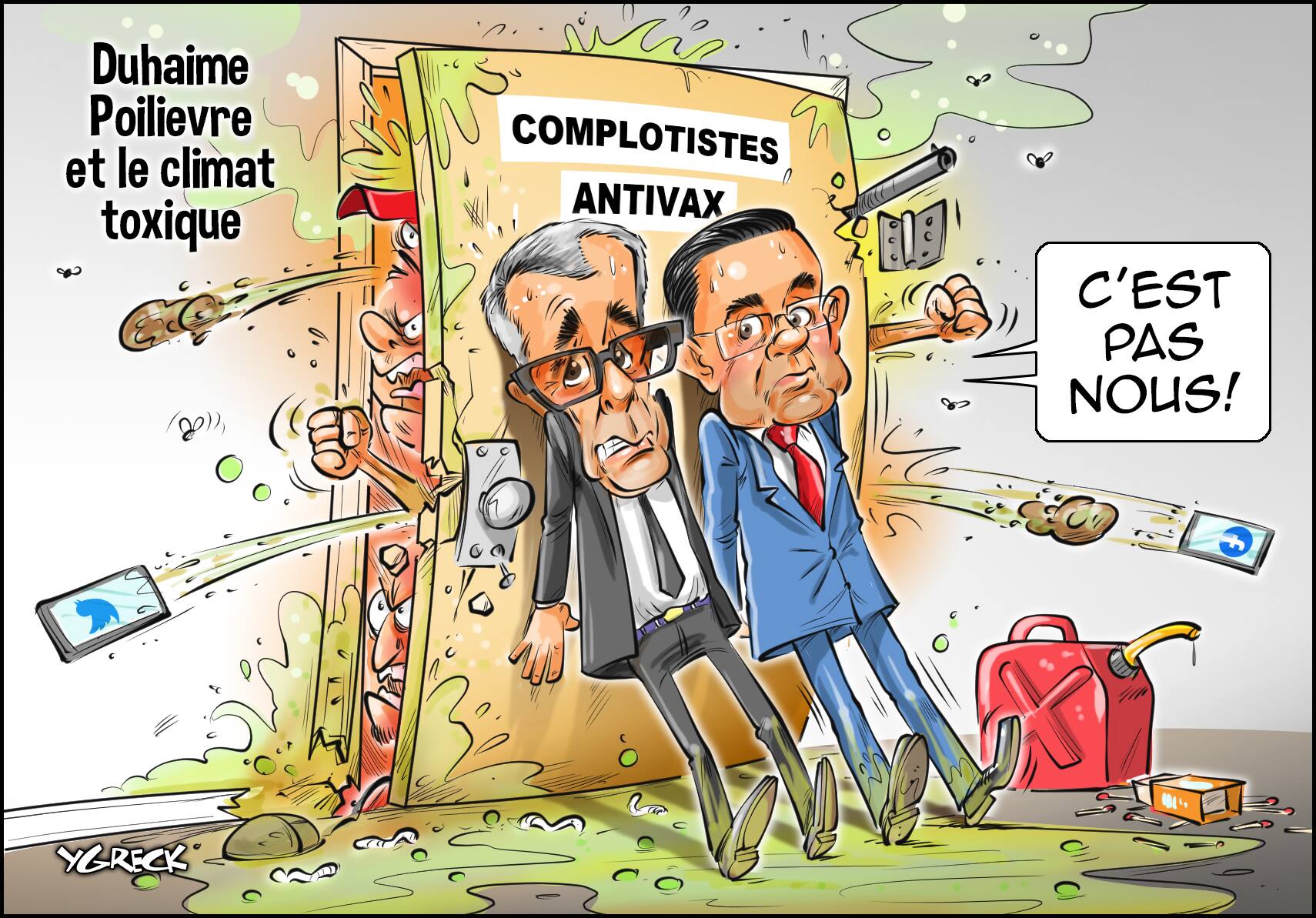 La caricature d'Ygreck Le Journal de Montréal