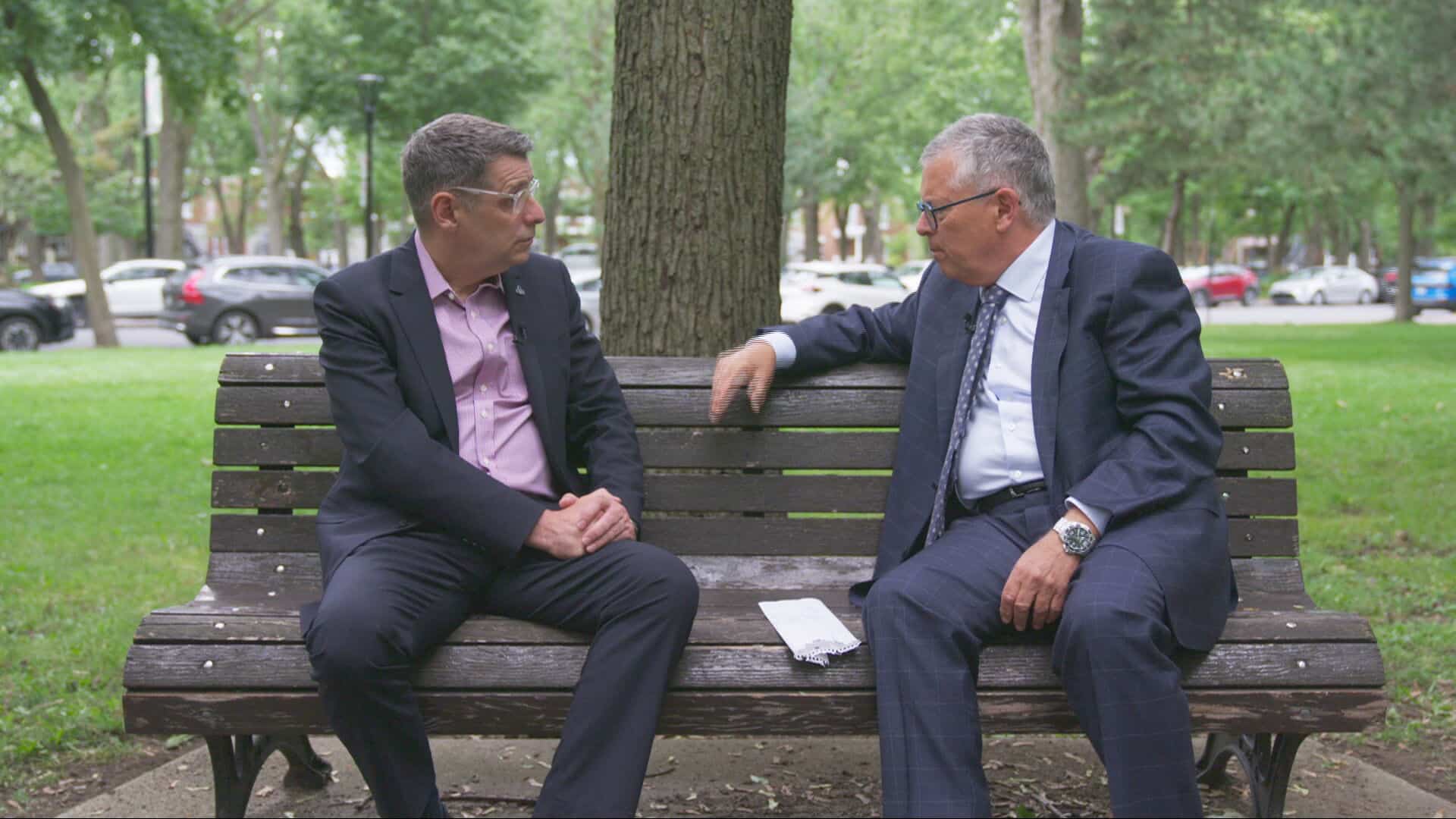 Éric Duhaime, chef du Parti conservateur du Québec, en entrevue avec Paul Larocque, 25 août 2026
