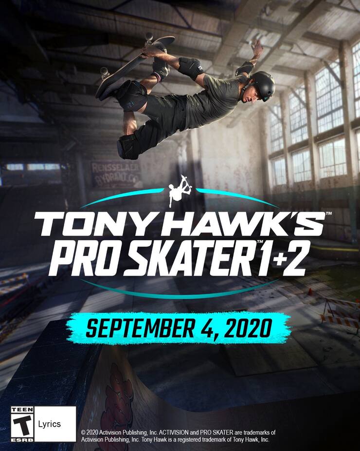 Image principale de l'article Tony Hawk's Pro Skater 1+2 confirmé