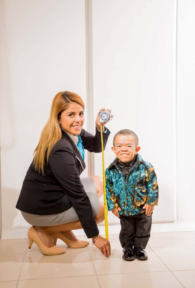record du monde Guinness de la plus petite personne au monde