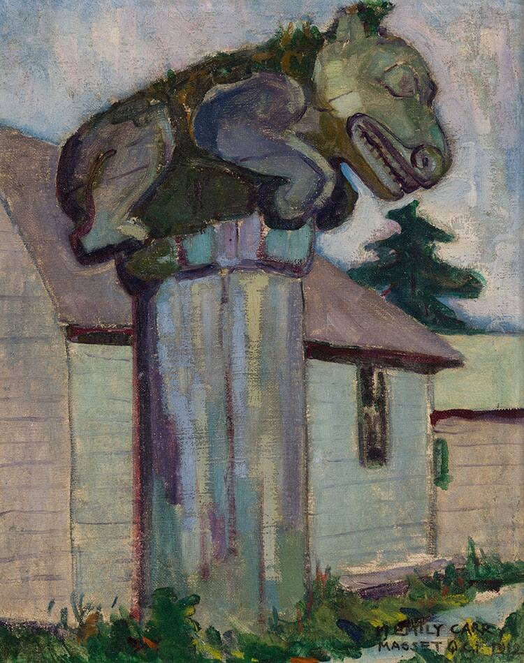 Une &oelig;uvre d&rsquo;Emily Carr, achet&eacute;e pour 50$ am&eacute;ricains dans une vente-d&eacute;barras, a &eacute;t&eacute; vendue 349 250$ canadiens &agrave; l&rsquo;encan Heffel
