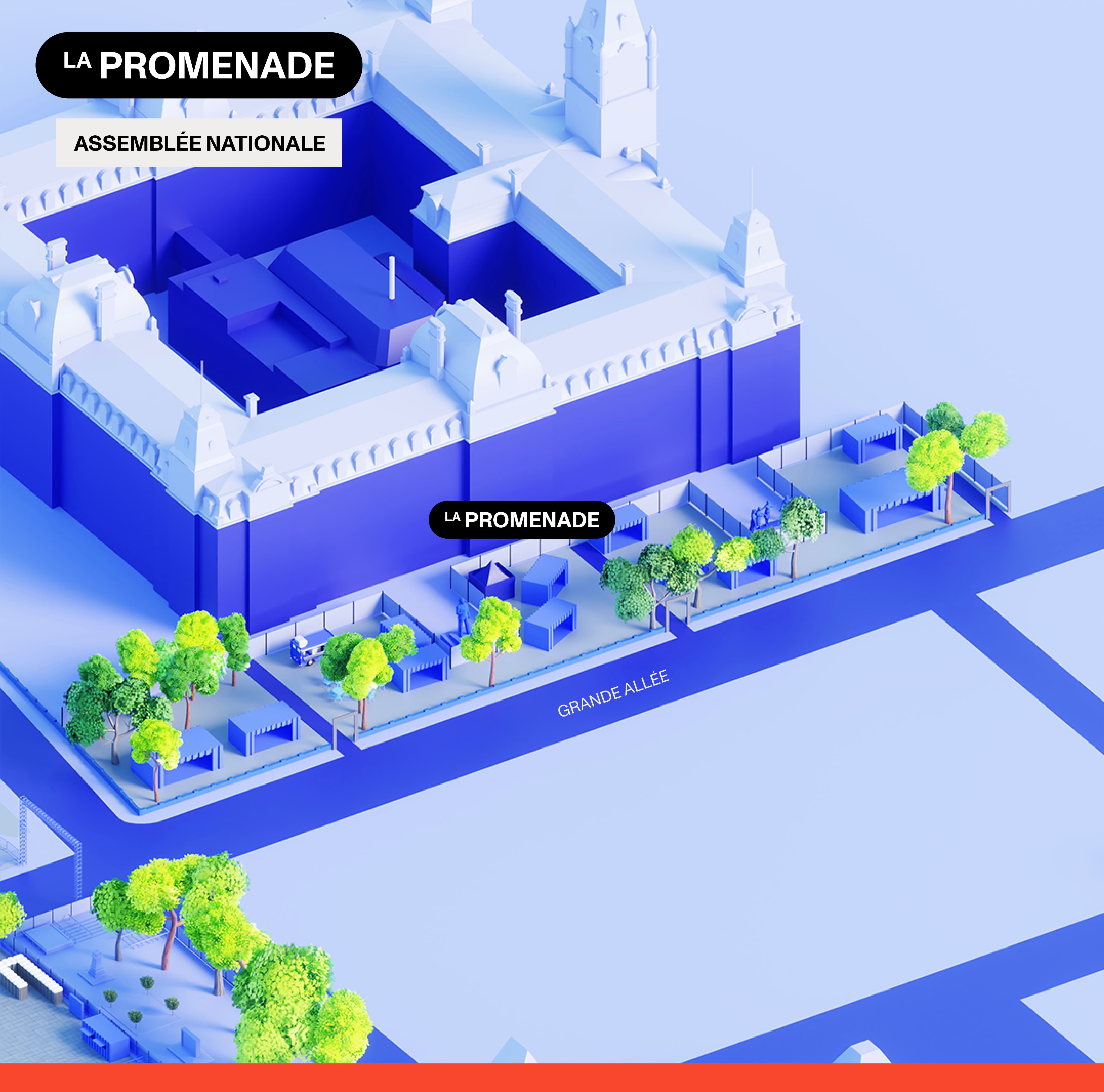 La Promenade, aux abords de la Grande Allée, sera inaugurée au FEQ 2026.