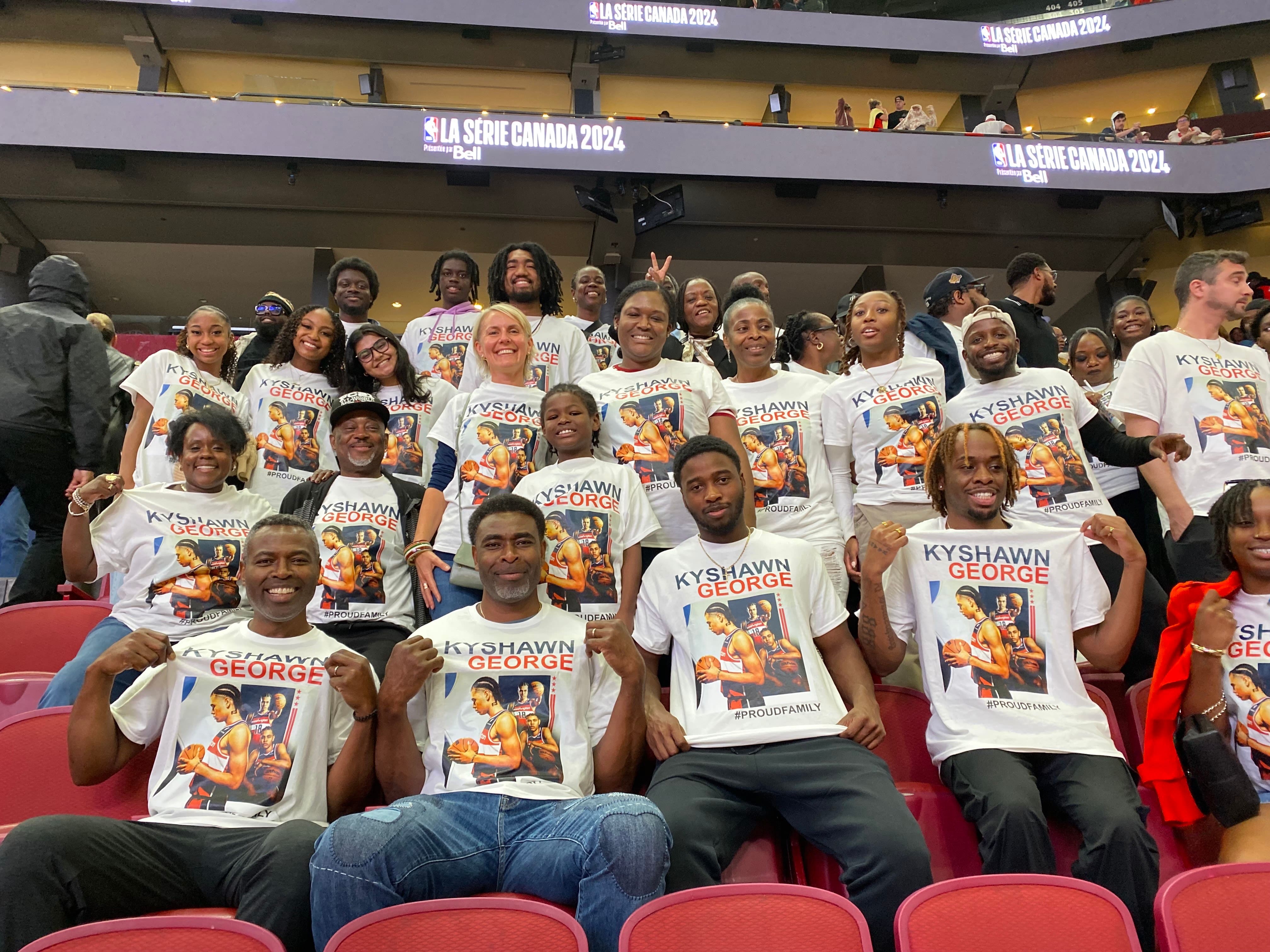 NBA à Montréal: une soirée mémorable pour la famille de Kyshawn George ...