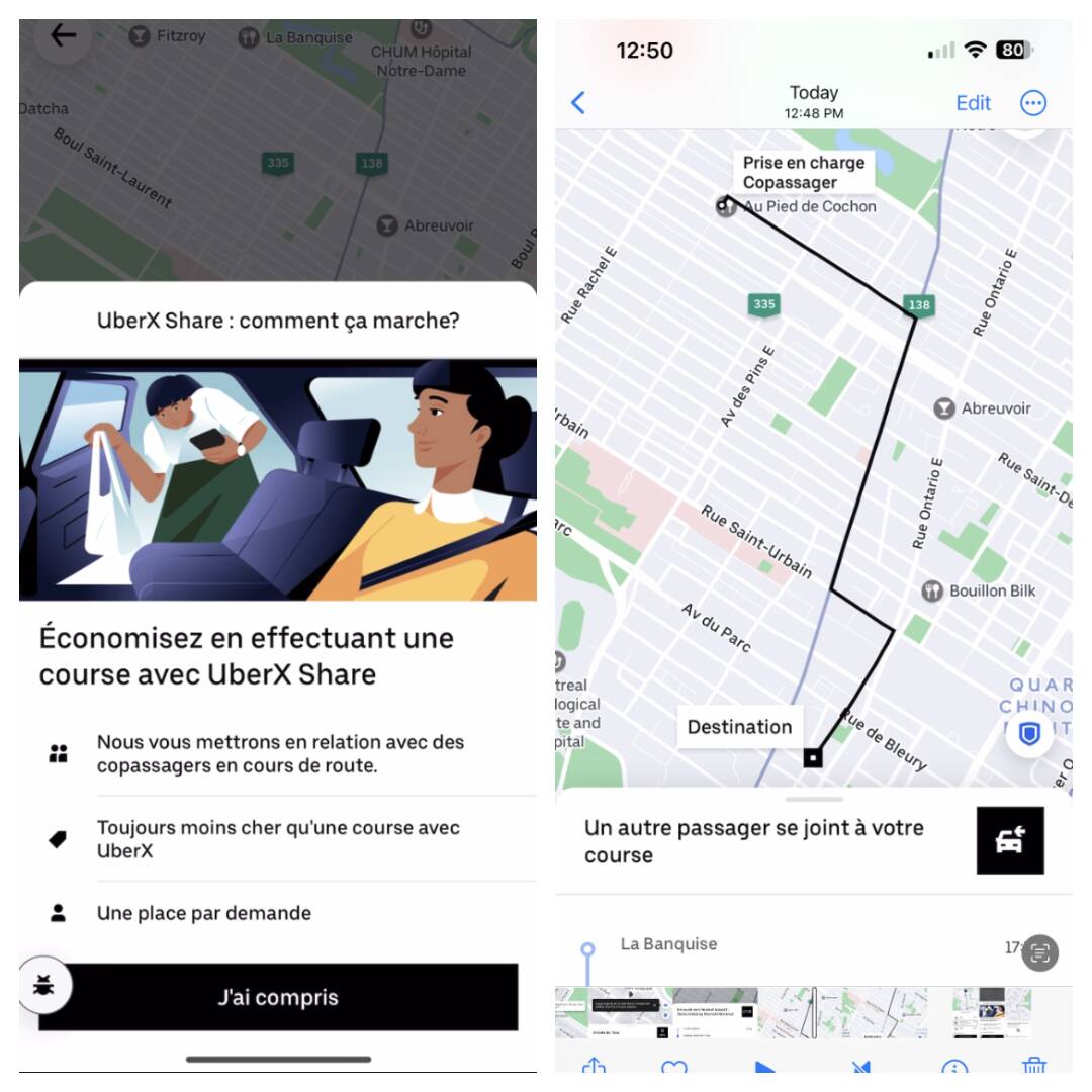 Vous pourrez bientôt partager votre course Uber avec un autre passager ...