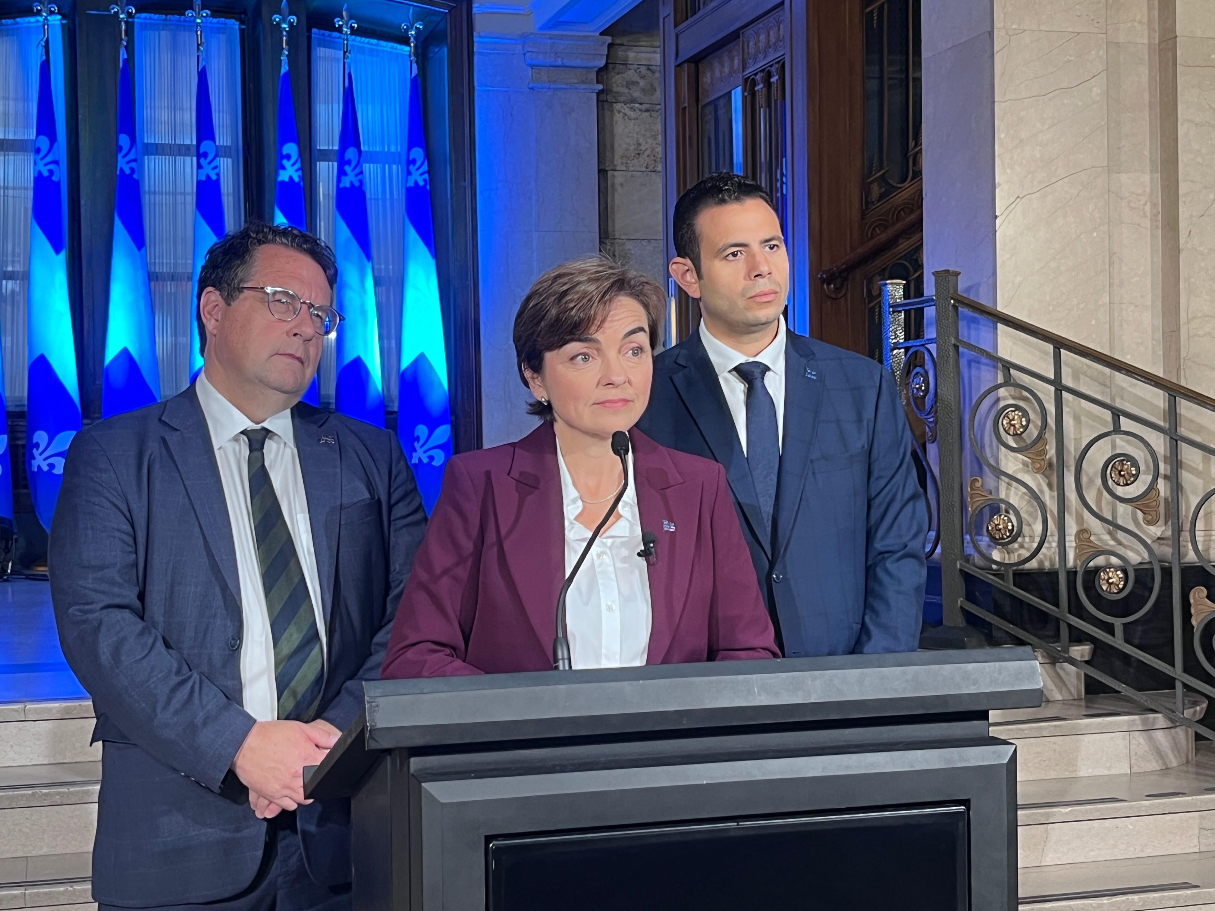 Christine Fréchette appelle à acheter québécois: un «bouclier» contre «l’intimidateur», dit-elle