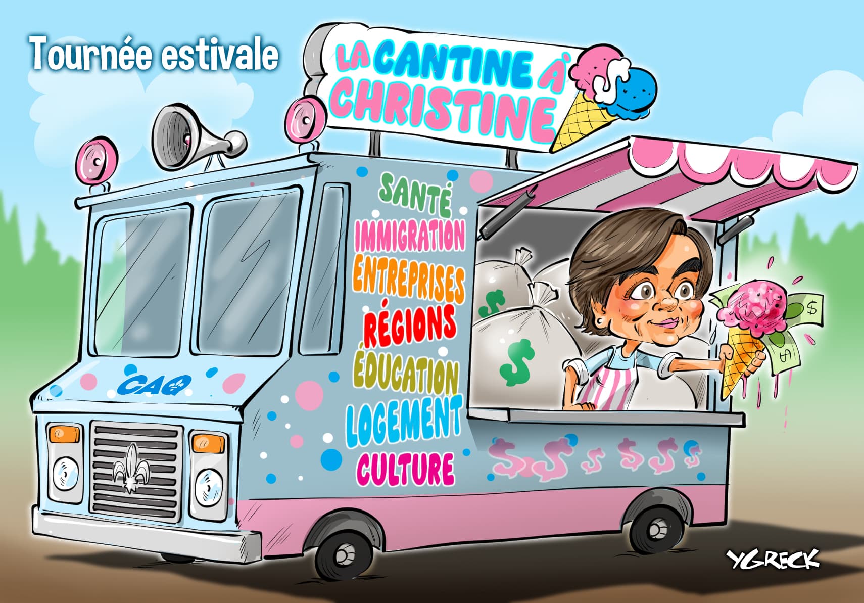 La caricature d'Ygreck