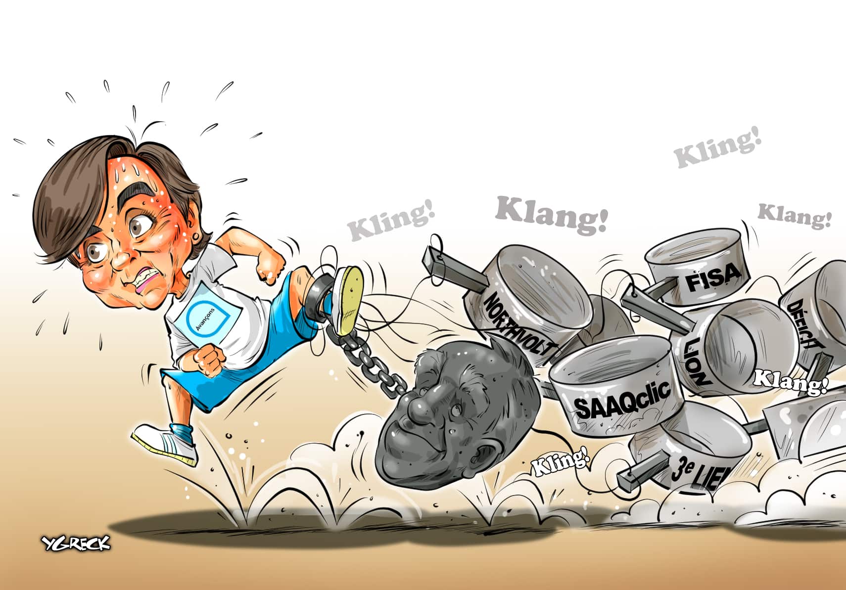La caricature d’Ygreck