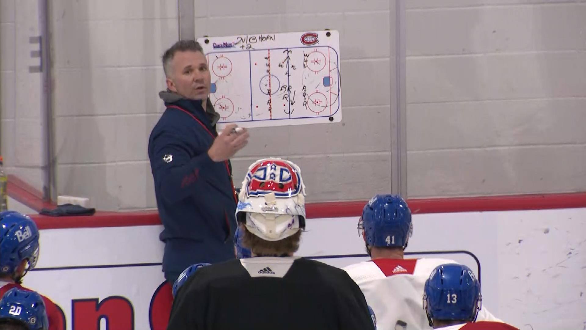 Martin St-Louis dirige son 1er entra&icirc;nement avec le CH