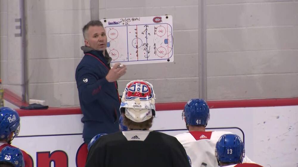 Martin St-Louis dirige son 1er entraînement avec le CH