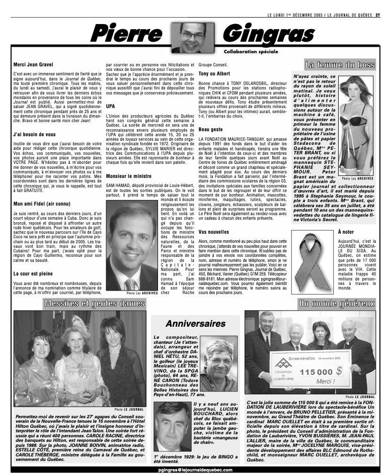 La Légion d’honneur | Le Journal de Québec
