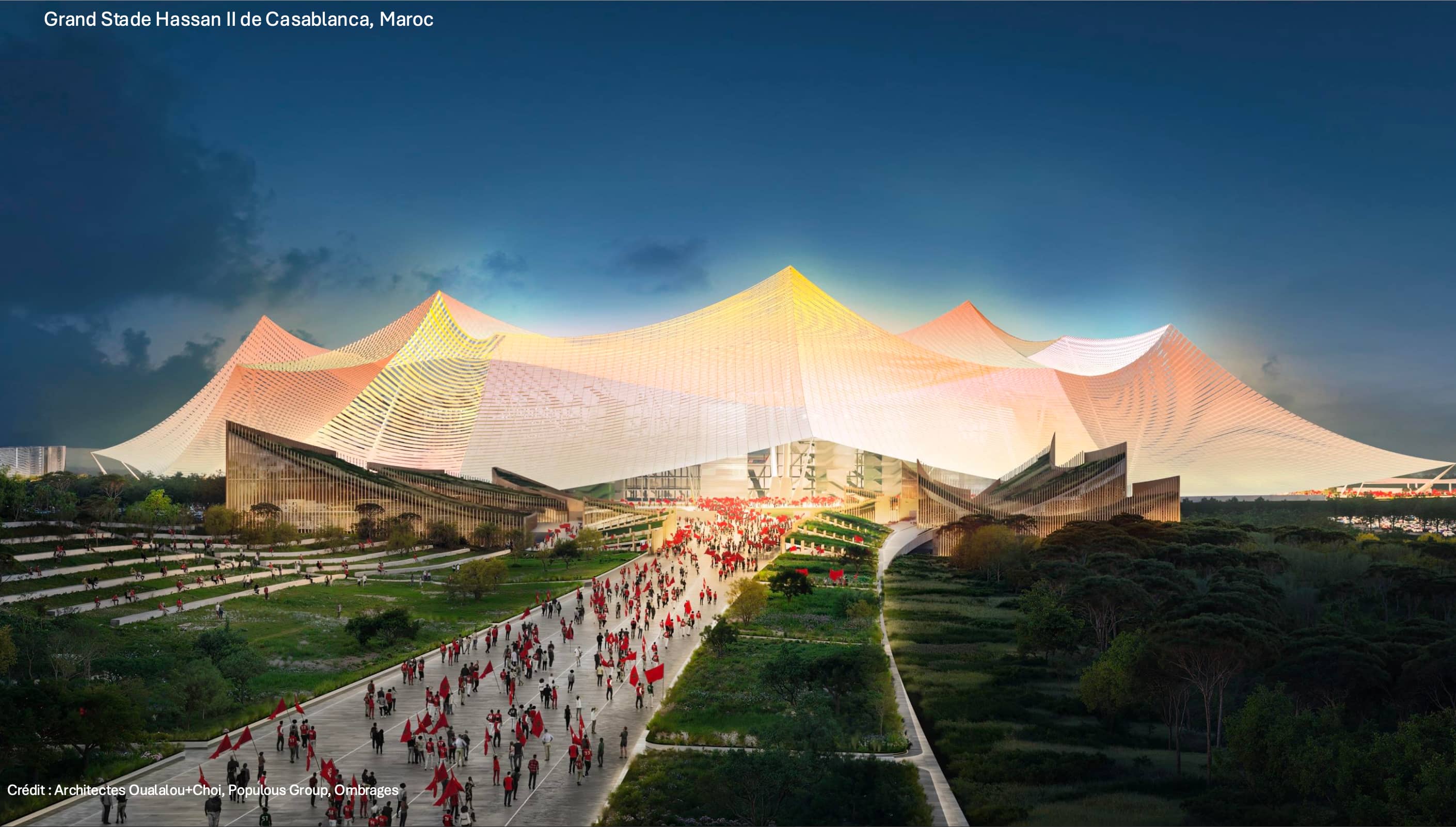 Il y a deux ans, Le Journal racontait comment un entrepreneur de Beauceville avait décroché le contrat d’éclairage du Grand Stade Hassan II au Maroc, où le pays espère accueillir la finale du Mondial.
