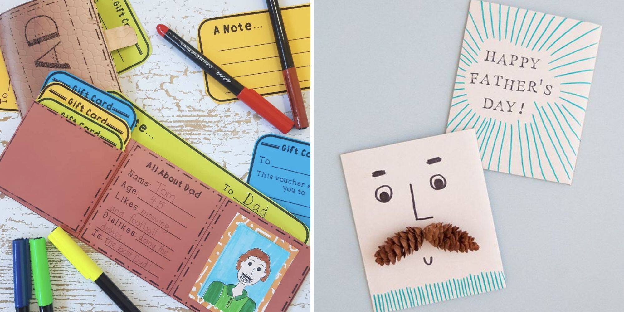 15 cartes faciles à faire pour la fête des pères