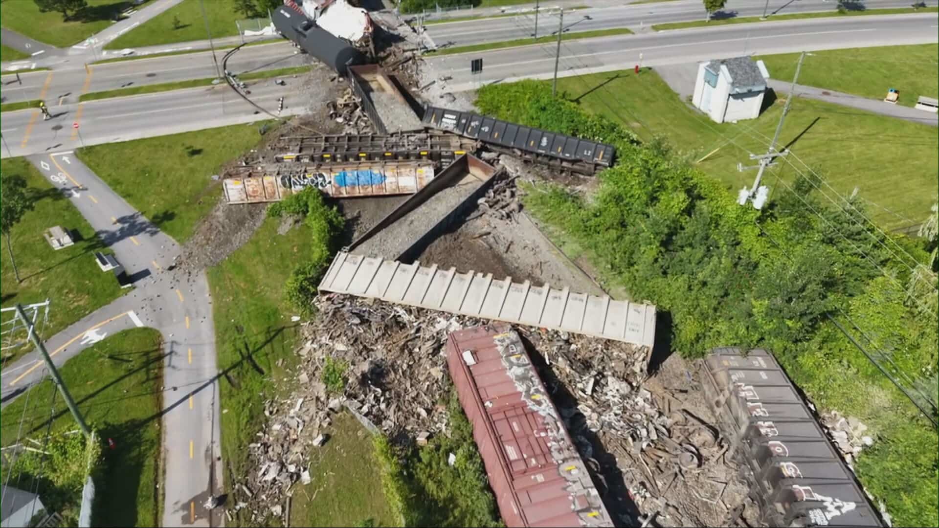 Un train a déraillé, le 5 juillet 2026 en fin d’après-midi, dans le secteur Le Gardeur, à Repentigny