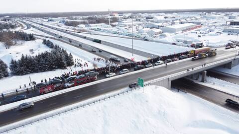 Mobilization of truckers across Quebec