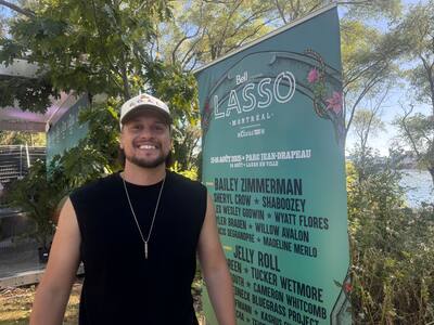 Vince Lemire durante la cuarta edición del Festival Lasso en Montreal.
