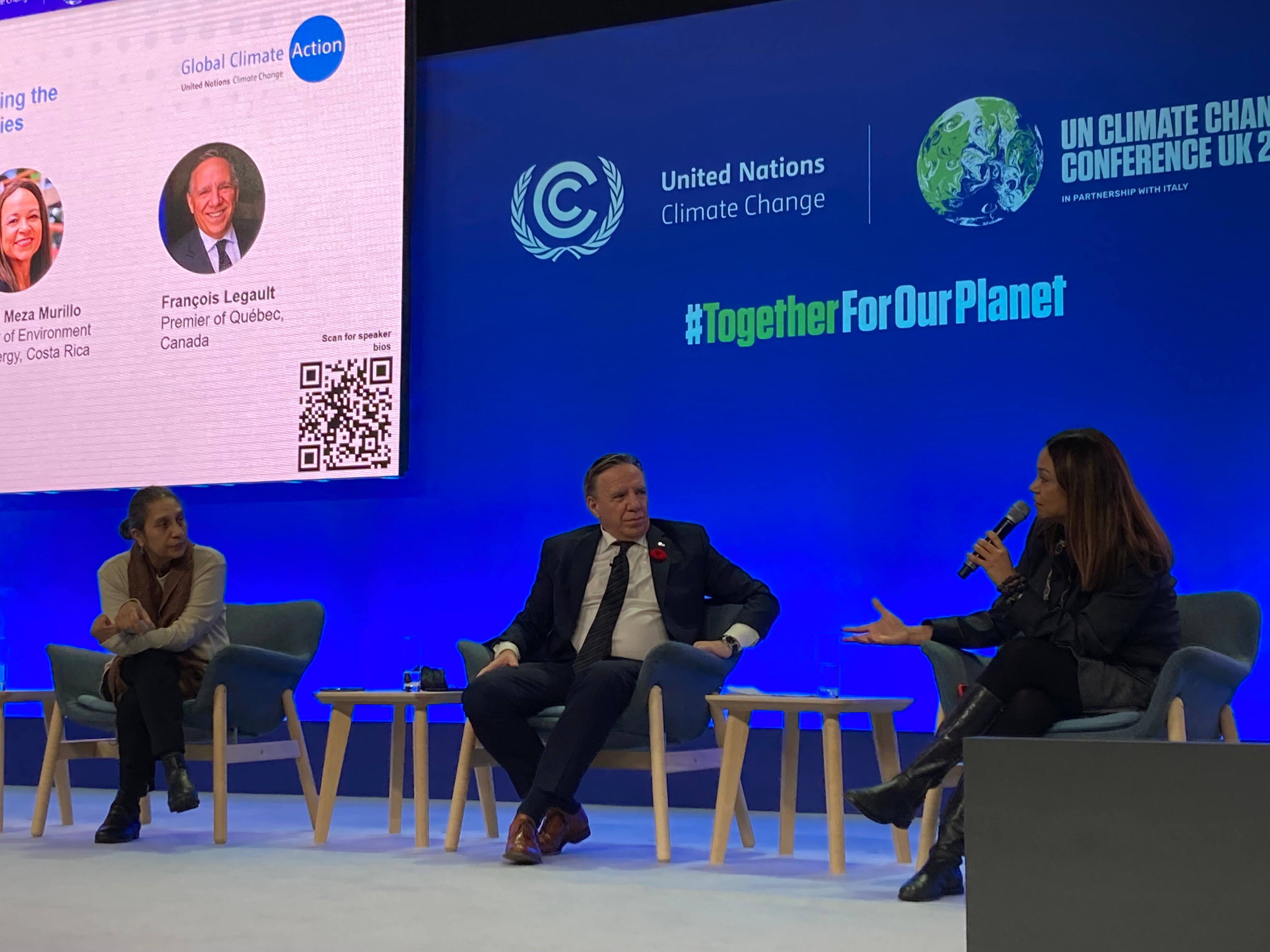 Bilan de son passage &agrave; la COP26: Legault a trouv&eacute; sa voie verte