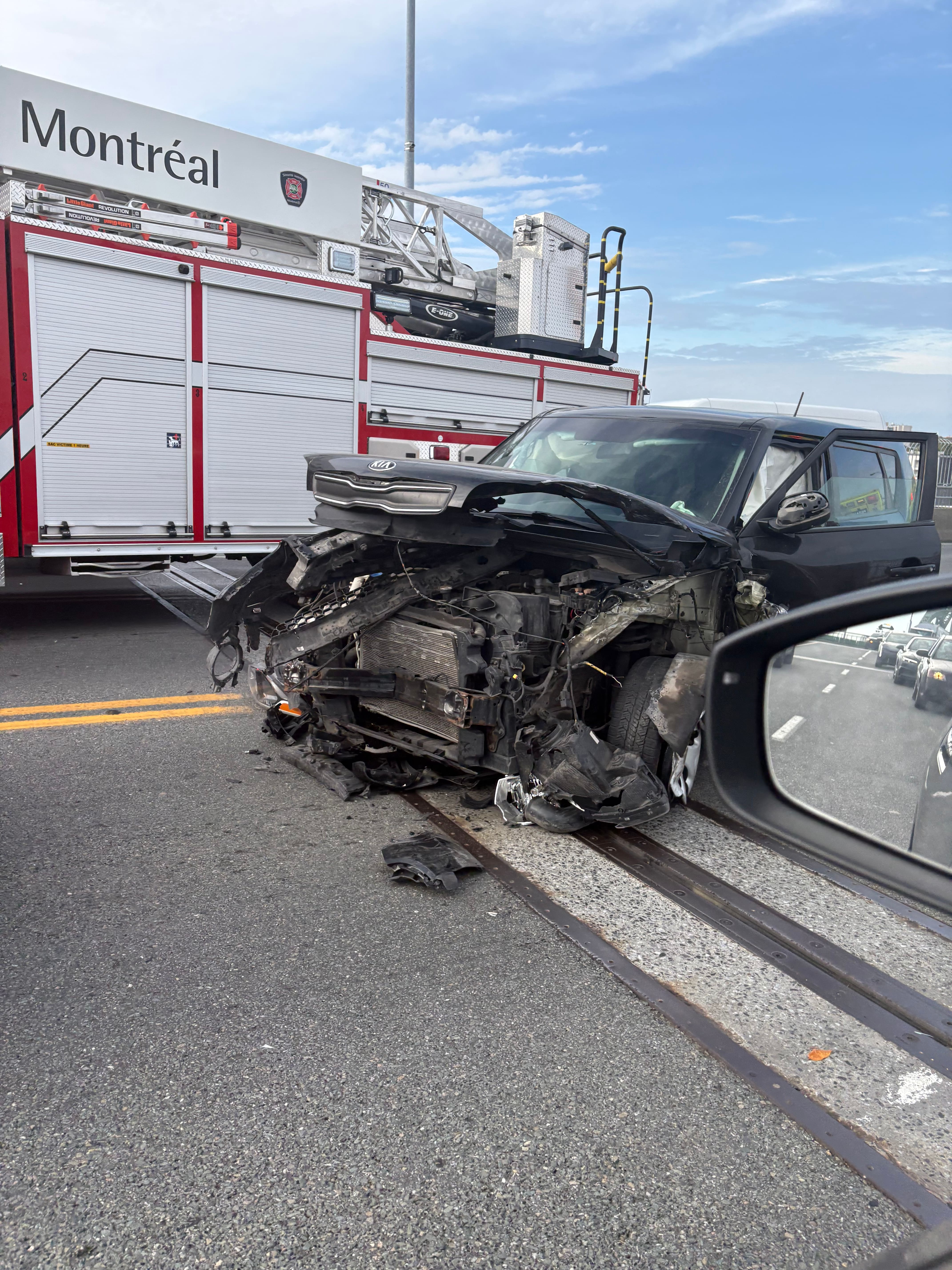 Un accident impliquant plusieurs véhicules perturbe la circulation sur le pont Jacques-Cartier