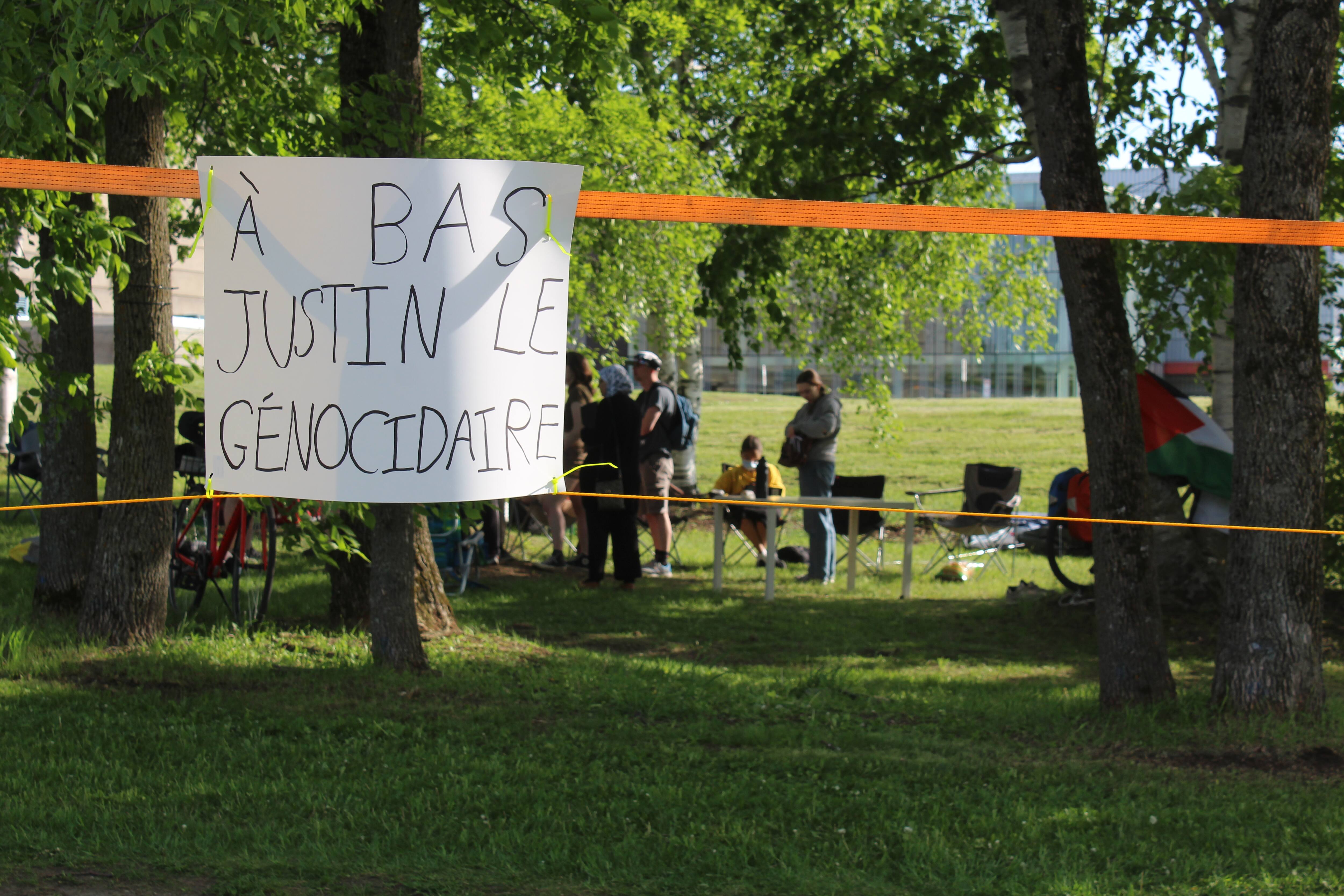 Mobilization in Quebec: A pro-Palestinian encampment built on the grounds of Laval University