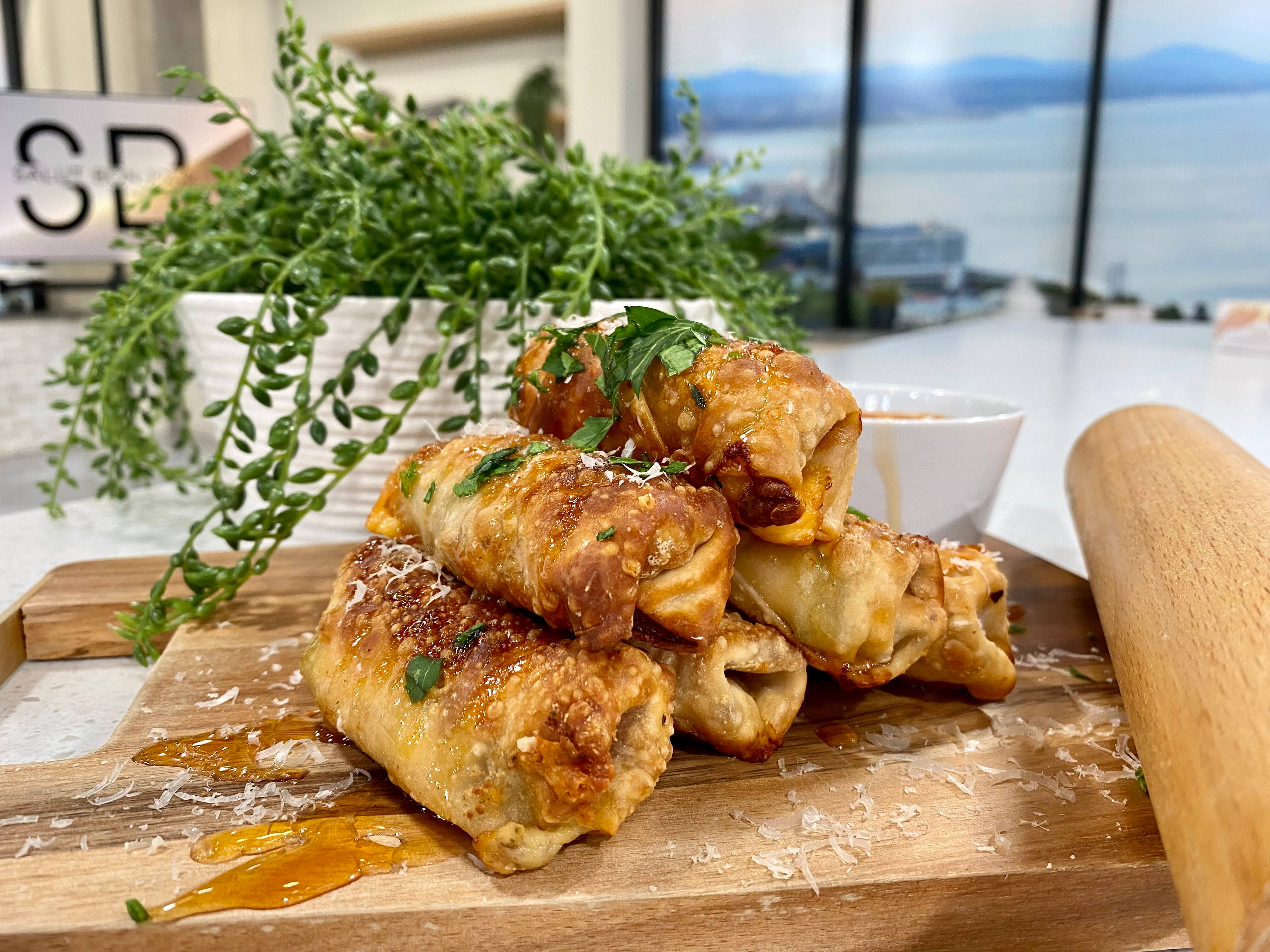 La pizza version egg rolls de Nate Todd