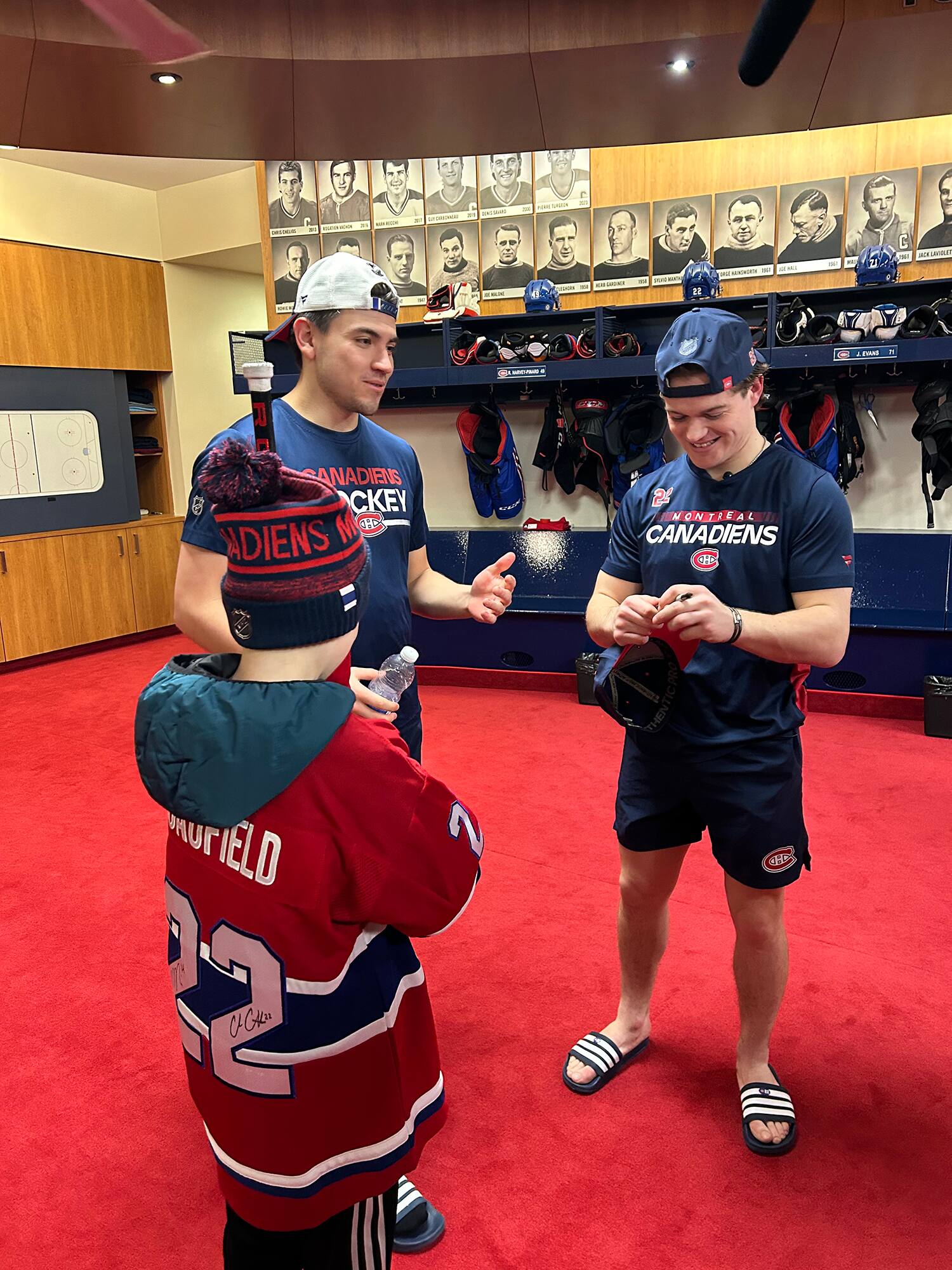Cole Caufield makes Leo's dream come true